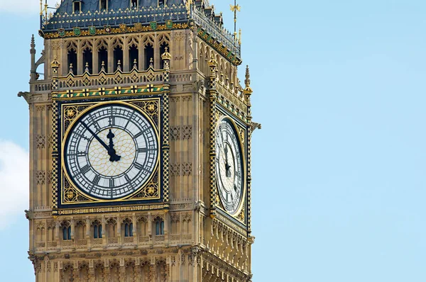 Big Ben Cielo Blu — Foto Stock