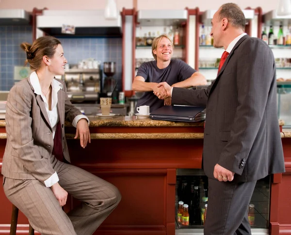 Business People Having Coffee Bar — Stock fotografie