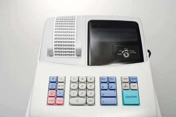 Cash Register Isolated White Background — Stock Photo, Image