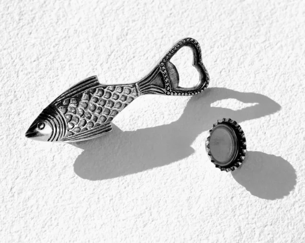 Fish shaped bottle-opener — Stock Photo, Image