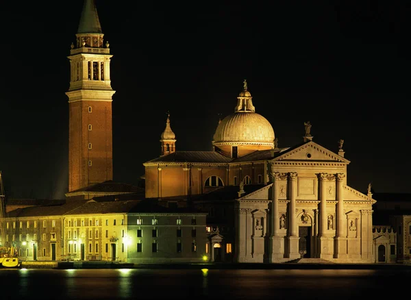 San Giorgio Maggiore Nachts — Stockfoto