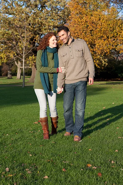 Couple Holding Hands Dulwich Park Royalty Free Stock Photos