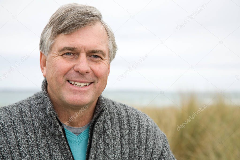 Portrait of a mature man outdoors