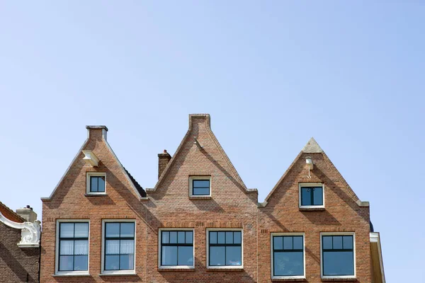 Edifício Amsterdam Céu Azul — Fotografia de Stock