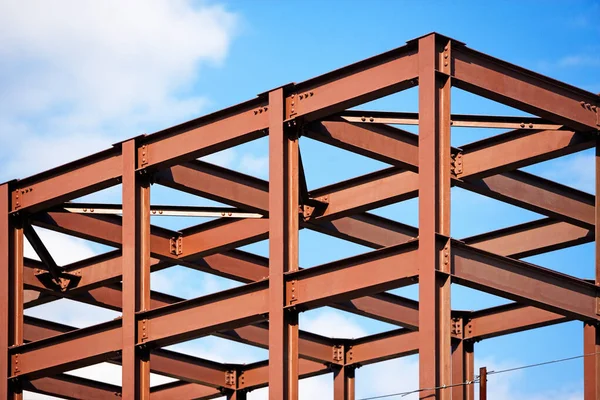 Marco Construcción Sobre Cielo — Foto de Stock