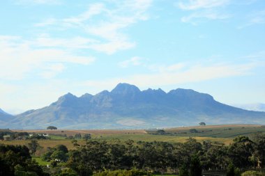 Hottentot mountains near stellenbosch, south africa clipart