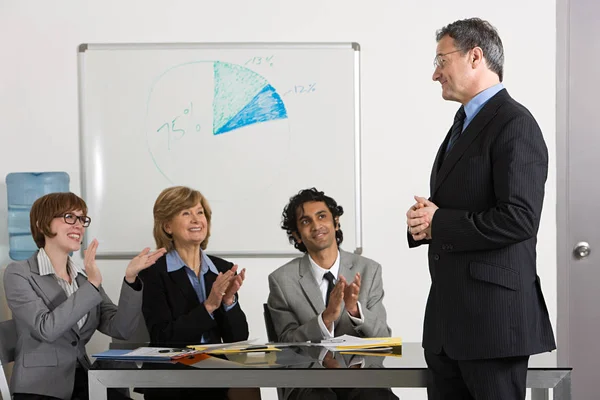 Geschäftspräsentation Geschäftsidee Hintergrund — Stockfoto