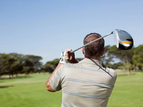 Man Playing Golf Golf Course — Stock Photo, Image