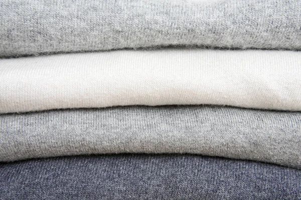 Folded Sweaters Laundry — Stock Photo, Image