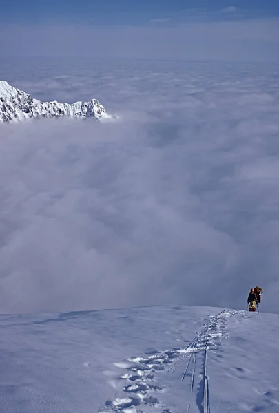 Wspinacz Mount Foraker Podróż — Zdjęcie stockowe