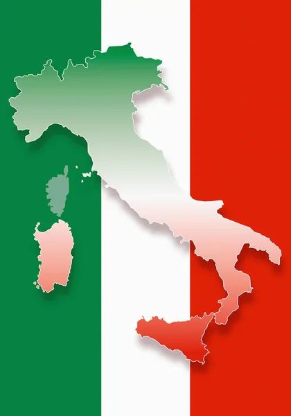 Map of Italy — Stock Photo, Image