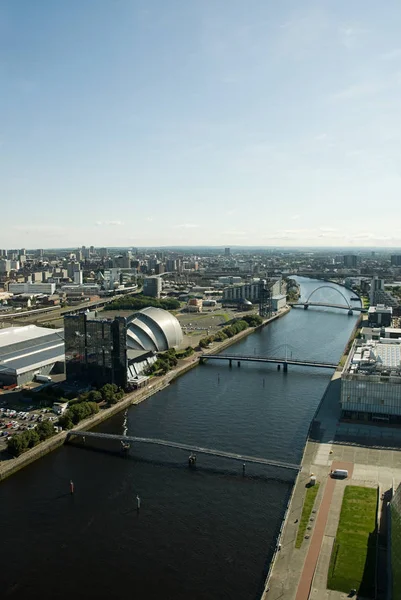 Glasgow Cityscape Top View — Stock Photo, Image