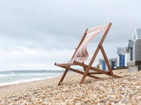 Solstol Stranden — Stockfoto