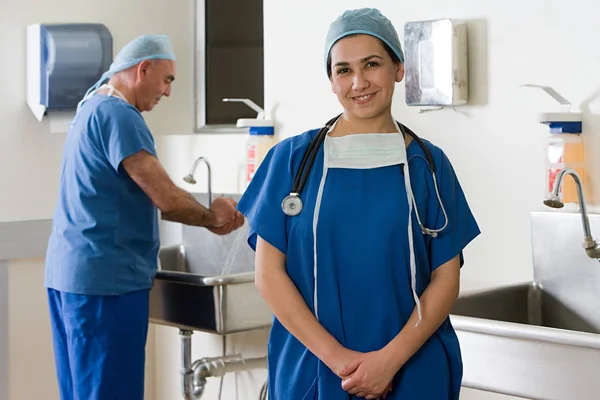 Surgeons Scrubs Surgery Concept — Stock Photo, Image