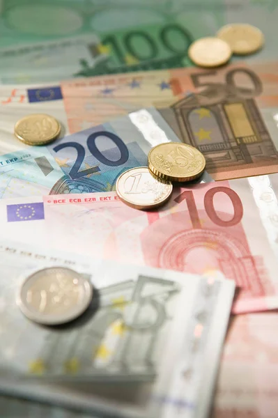 Měnu Euro Mince — Stock fotografie