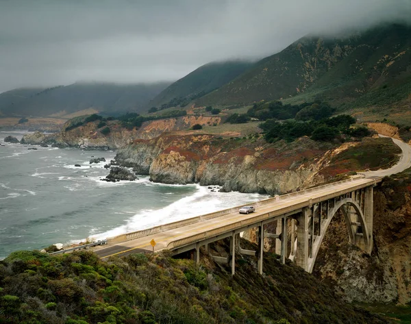 Kustweg Californië Bovenaanzicht — Stockfoto