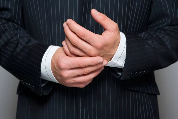 Businessman Hands Close Royalty Free Stock Images