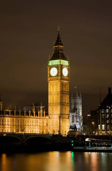 Big Ben e Westminster Abbey — Foto Stock