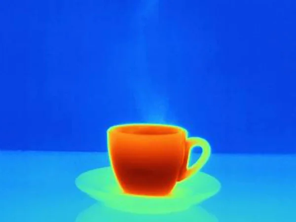 コーヒーのカップの熱画像 — ストック写真