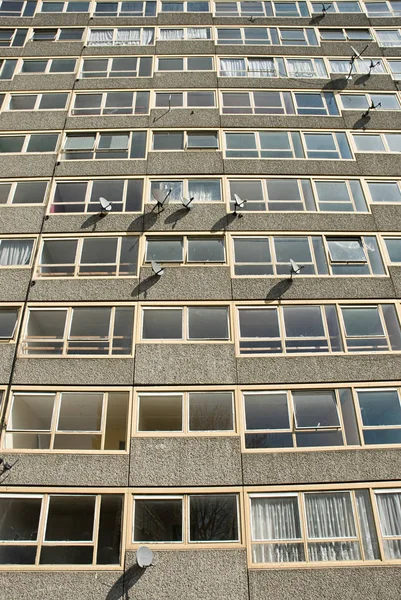 Tower block of Heygate Estate, South London — 스톡 사진
