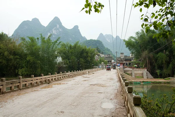 Kina Guangxi Provinsen Väg Yangshuo — Stockfoto