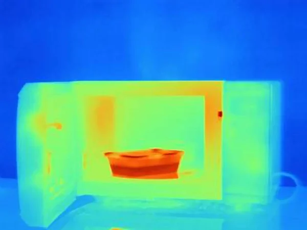 Immagine termica del forno a microonde — Foto Stock