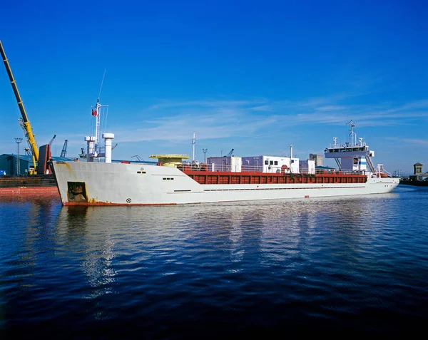 Una Nave Carico Porto Leith — Foto Stock