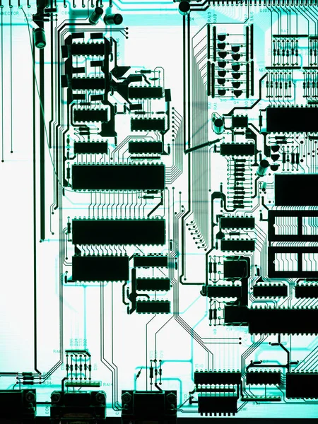 Hauptplatine Des Computers Nahaufnahme — Stockfoto