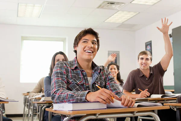 High School Students Sitting Classroom — Stock Photo, Image