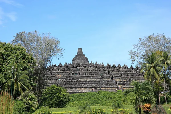 Borobudur Buddhist Temple Java — 图库照片