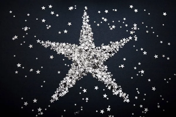 Forma Estrella Hecha Estrellas Pequeñas —  Fotos de Stock