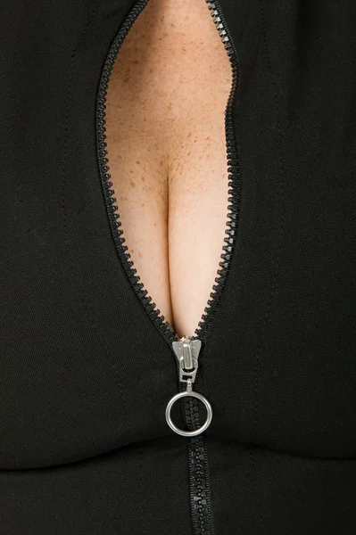 Woman Cleavage Close — Stock Photo, Image