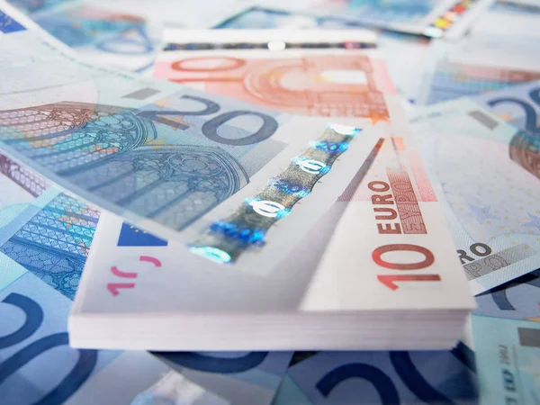 Notas Dez Vinte Euros — Fotografia de Stock
