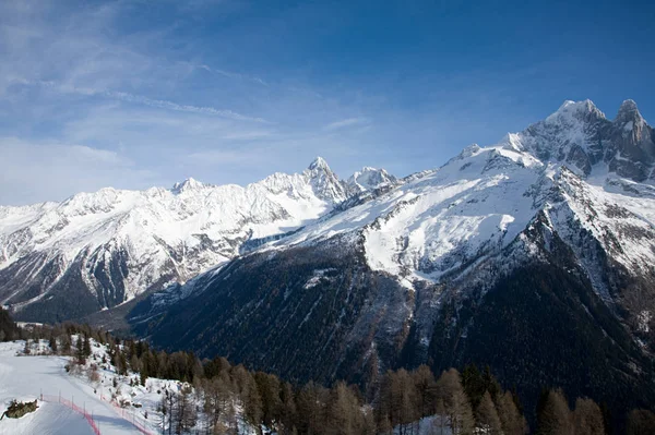 Mont Blanc Borított — Stock Fotó