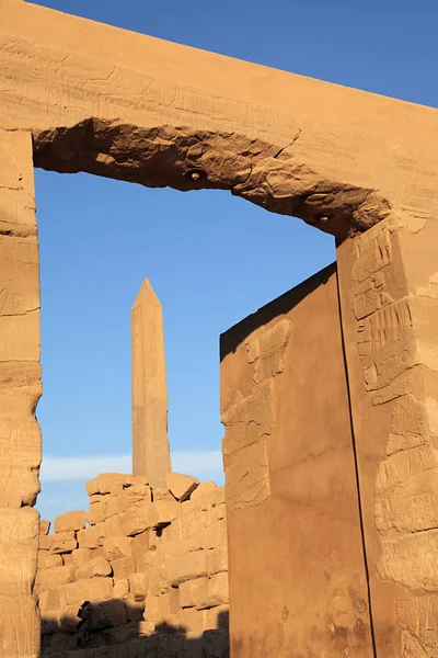 Obelisk Karnak Temple — Stock Photo, Image