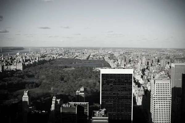 Hög Vinkel Utsikt Över Central Park New York — Stockfoto