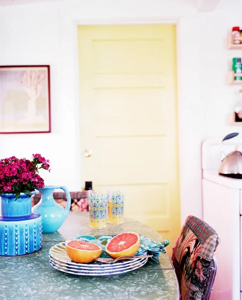 Keuken Scene Met Grapefruit — Stockfoto