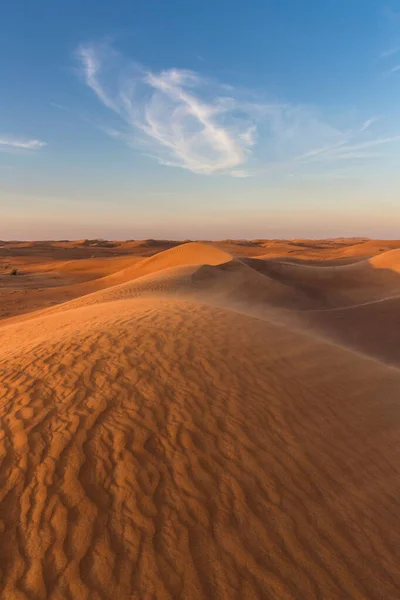 Písečné Duny Poušti Dubaj Spojené Arabské Emiráty — Stock fotografie