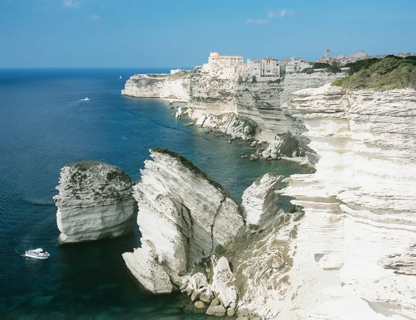 Bonifacio Corsica Vista Superior — Fotografia de Stock