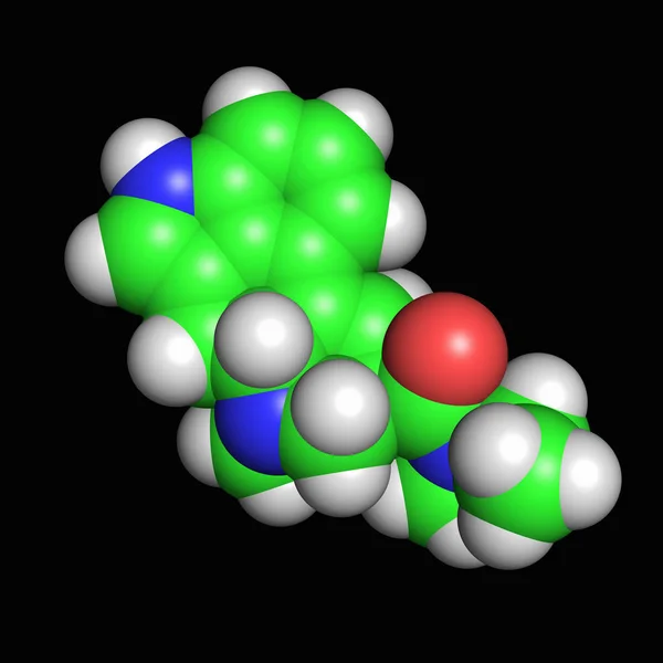 Молекула ЛСД — стоковое фото