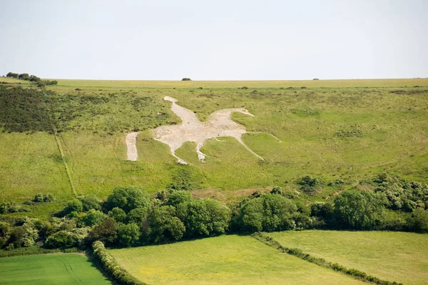 Osmington Caballo Blanco Dorset — Foto de Stock