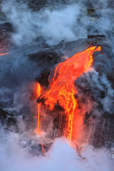 Kilauea Lava Flow Kalapana Big Island Hawaii Usa — Stockfoto