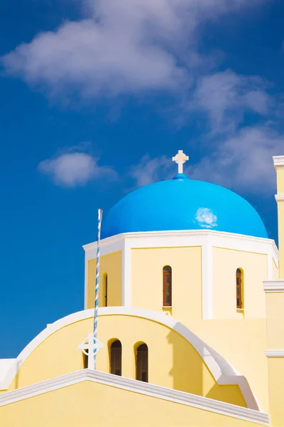 Selektiver Fokus Der Griechischen Kirche Kopierraum — Stockfoto