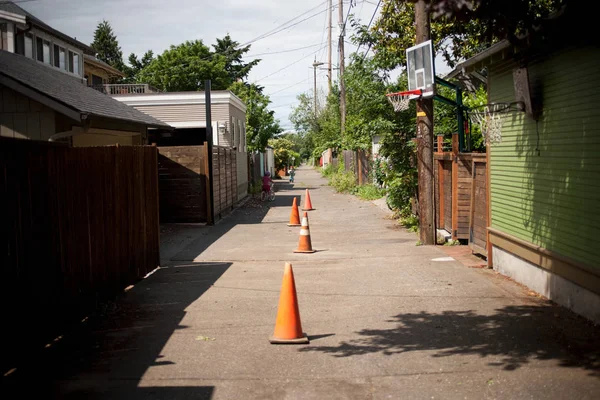 Traffic Cones Alley — ストック写真