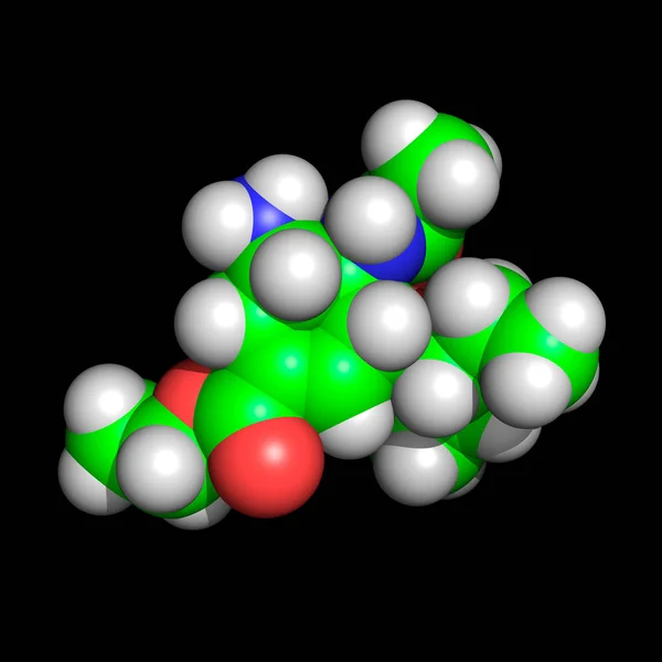 Molécula antigripal — Foto de Stock