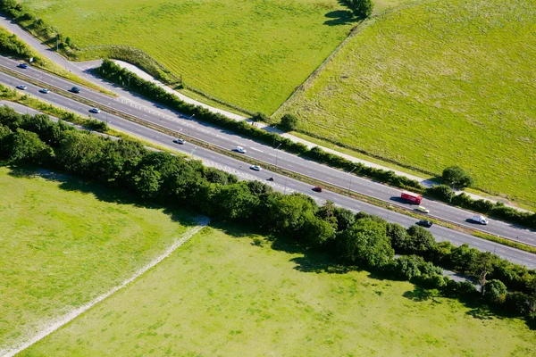 Vista aérea de la autopista en sussex —  Fotos de Stock