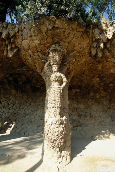 Parc Güell Barcelona Spanien — Stockfoto