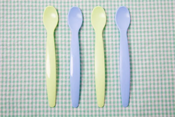 Baby Spoons Table — Stock Photo, Image