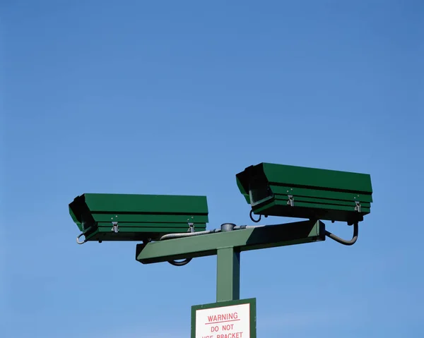 Cámara Cctv Sobre Cielo Azul — Foto de Stock