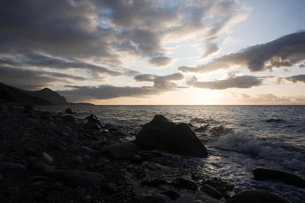 Pôr do sol na Península de Llyn, País de Gales — Fotografia de Stock